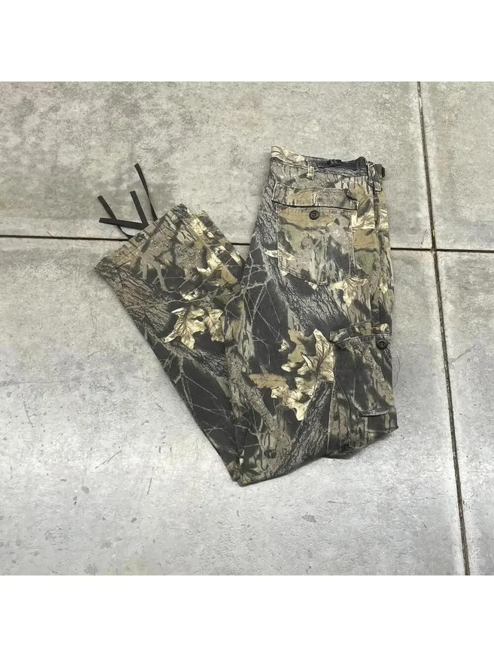 vintage redhead realtree relaxed baggy fit hunting cargo pants size 34 x 30
